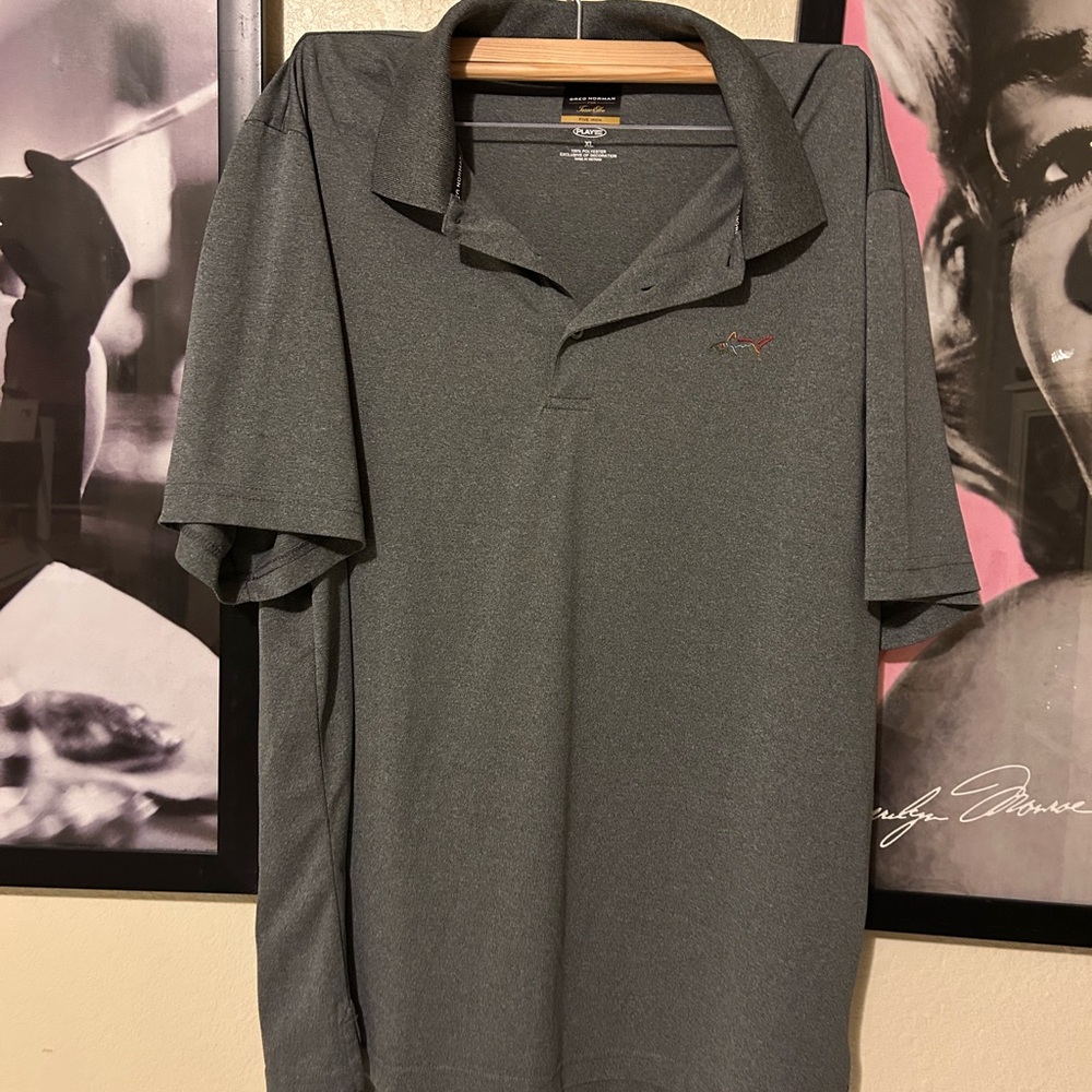 Greg Norman Collection Charcoal Polo Shirt